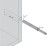 BLUM odbojnik TIP-ON długi BIAŁY magnes 956A1004