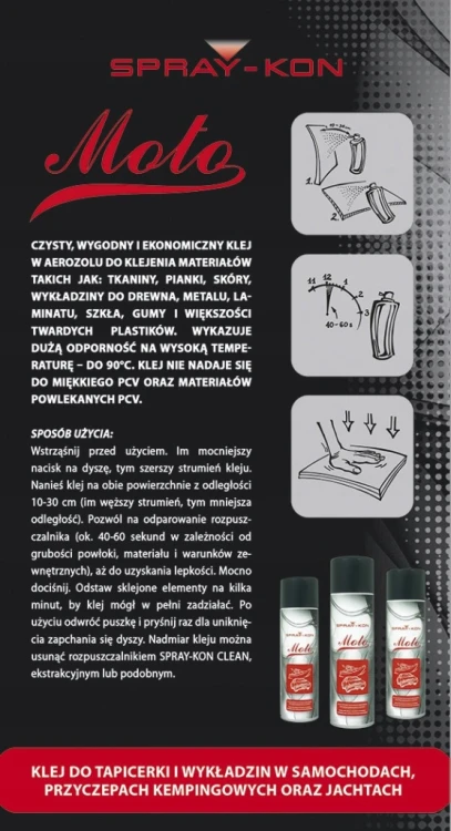 SPRAY-KON MOTO 500ML - Klej kontaktowy w sprayu