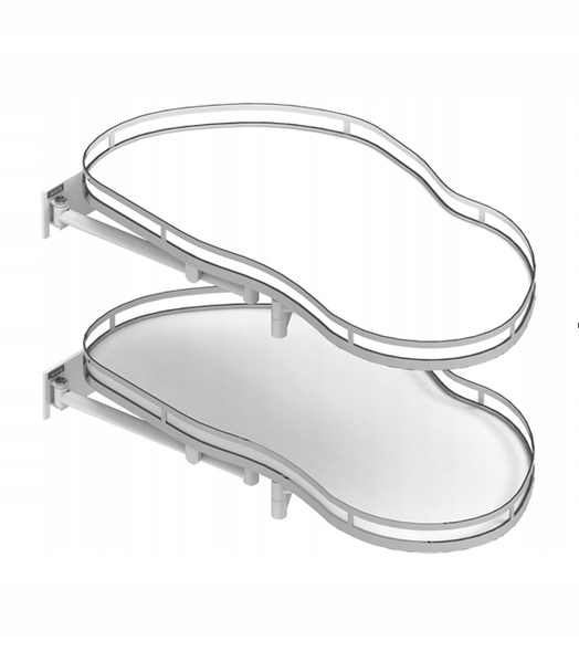 REJS kosz nerka ERGO Corner Optima 800/450 prawa biała WE36.0002.43.374