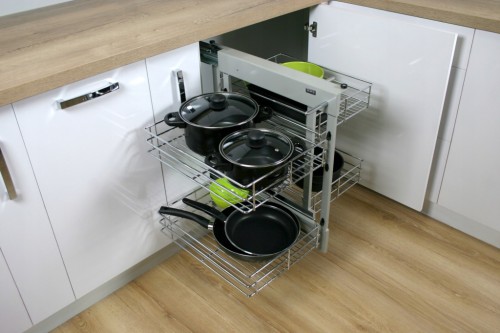 REJS Kosz magic corner MAXIMA CLASSIC 120 grafit lewy
