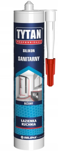 Silikon Sanitarny Tytan Professional Szary Odporny na Pleśń Łazienka 280ml