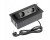 Gniazdo meblowe SOFT 2x bez uziemienia, USB A+C, kabel zasilający, czarne