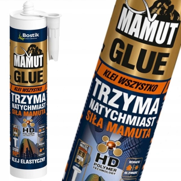Klej Uniwersalny Montażowy MAMUT Glue BIAŁY 290 ml