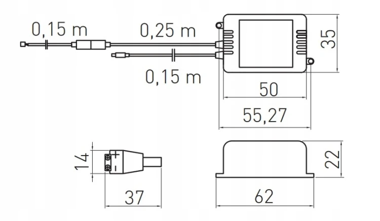 Kontroler LED, pilot GTV - RGB 12v IP 20
