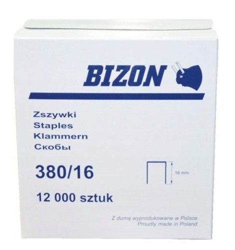 ZSZYWKI tapicerskie stolarskie Bizon 380/16 x12000