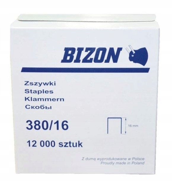 ZSZYWKI tapicerskie stolarskie Bizon 380/16 x12000
