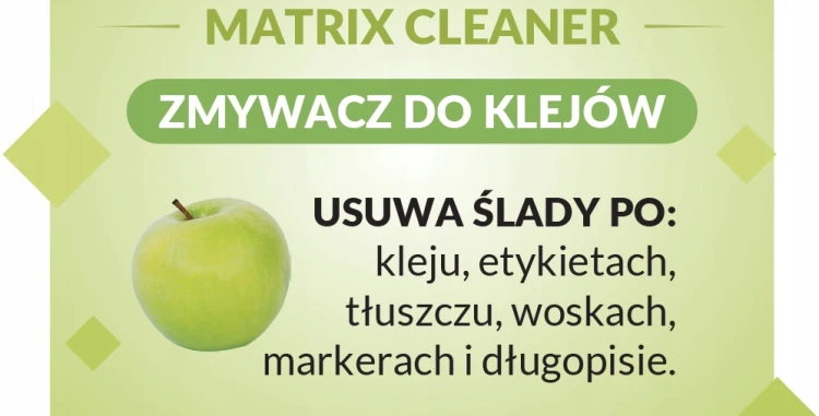 Matrix Cleaner środek czyszczący, ZMYWACZ do klejów - jabłkowy 1L