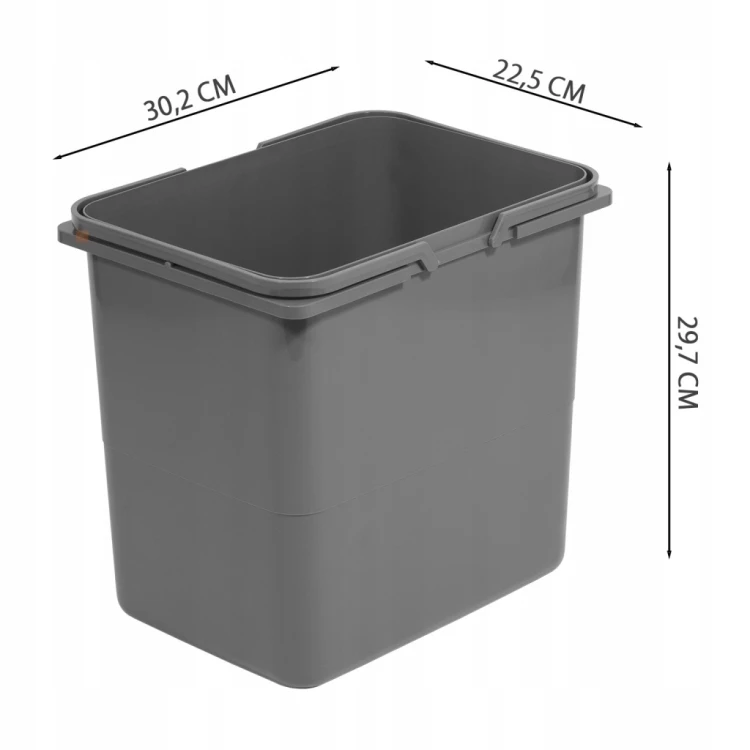 Kosz na śmieci segregator sortownik JC609 do szafki 60 2x15+2x7L REJS domyk