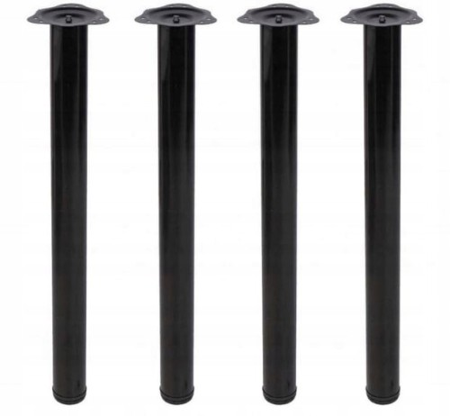 Noga meblowa do stołu GTV FI60 mm H-710 mm Czarna