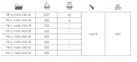 Prowadnica do szuflad VERSALITE PLUS+ 500 B 40kg GTV