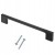 Uchwyt meblowy czarny mat GTV 819 C- 192mm L- 225mm uchwyt klasyczny czarny