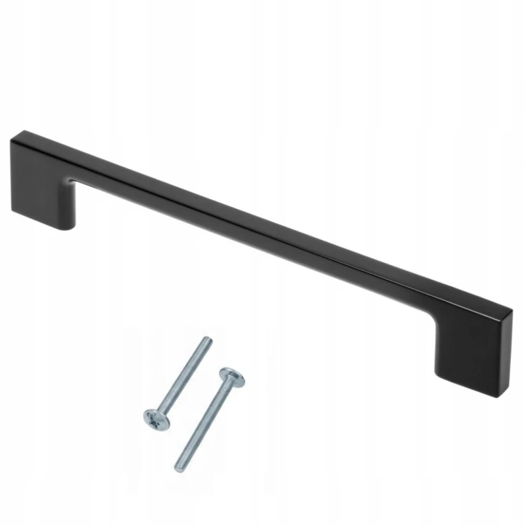 Uchwyt meblowy czarny mat GTV 819 C- 192mm L- 225mm uchwyt klasyczny czarny