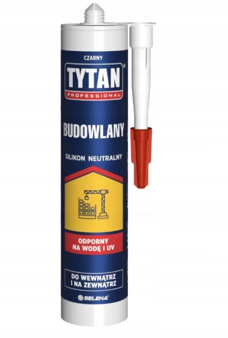 TYTAN-PROFESIONAL Silikon Budowlany Neutralny 280ml CZARNY