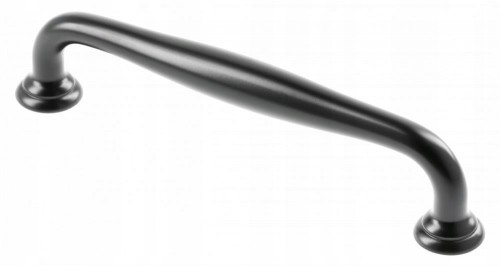 Uchwyt meblowy klasyczny czarny matowy 128mm STILO