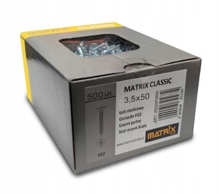 Wkręty do drewna Matrix Classic 3,5x50 - 500 szt PZ2