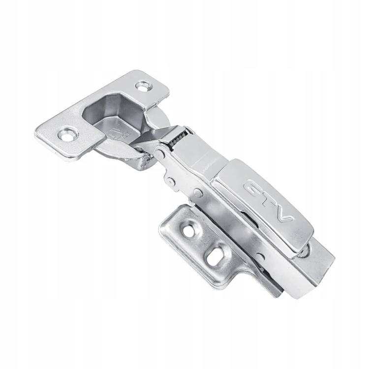 Zawias meblowy GTV ECHC nakładany, H=0, cichy domyk, prow, 4 otwory