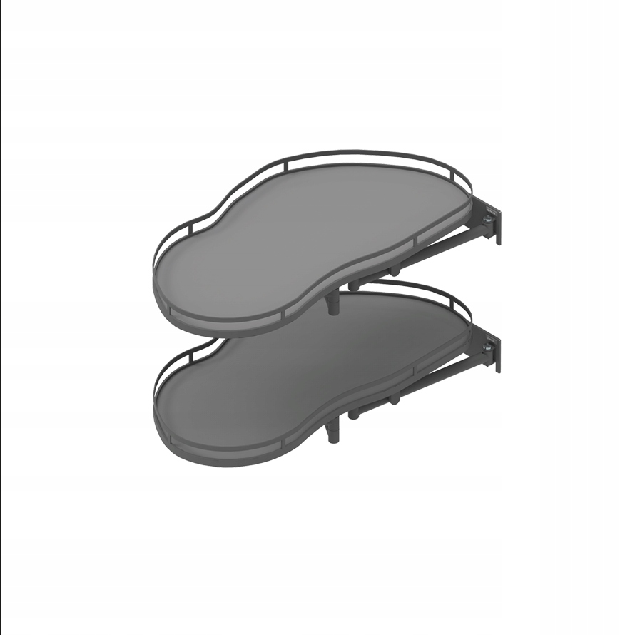 Rejs kosz nerka ERGO Corner Optima 900/500 lewa grafit WE36.0003.43.ID4