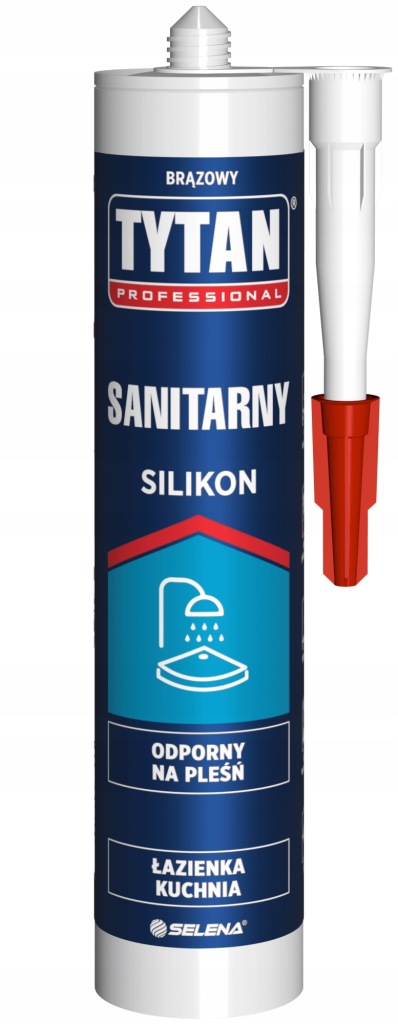 Silikon sanitarny Tytan Professional brązowy 280 ml