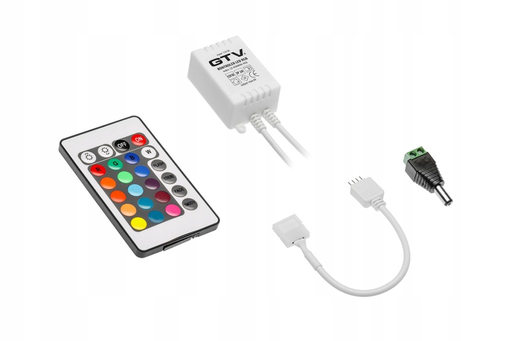 Kontroler LED, pilot GTV - RGB 12v IP 20