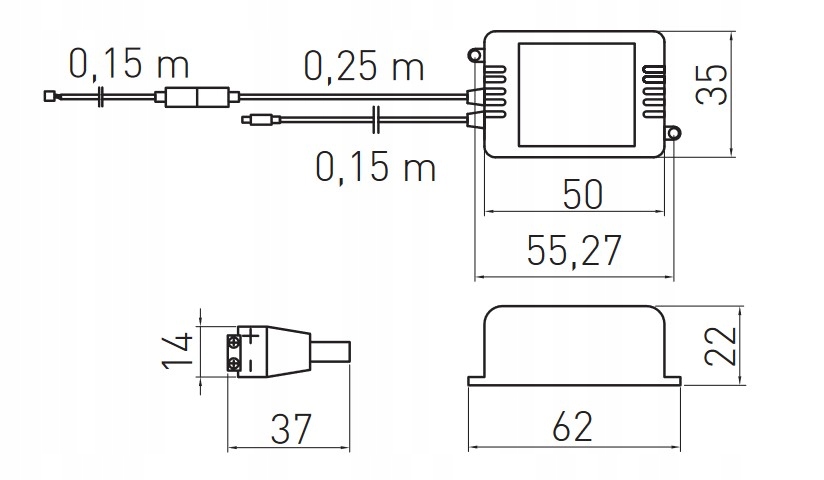 Kontroler LED, pilot GTV - RGB 12v IP 20