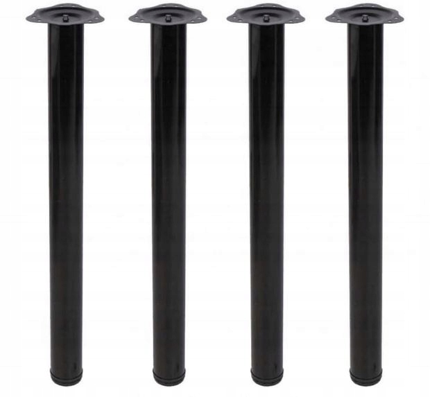 Noga meblowa do stołu GTV FI60 mm H-710 mm Czarna